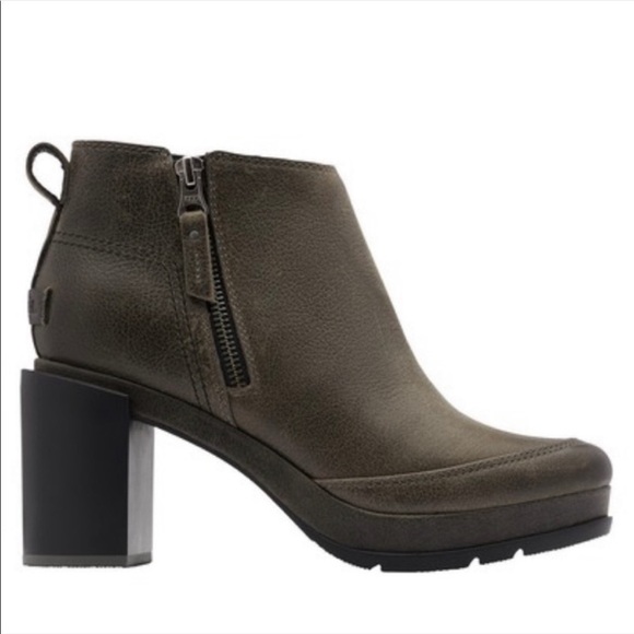 Sorel Shoes - NEW! Sorel Blake Quarry Chunky Heeled Waterproof  Distressed Boots Size 10